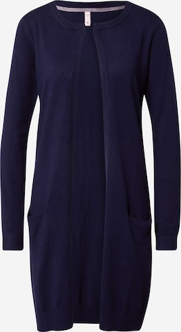 PULZ Jeans Gebreid vest 'PZSARA' in Blauw: voorkant