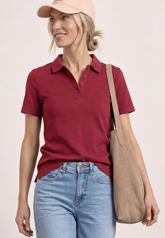 STREET ONE Poloshirt in Rot: Vorderseite