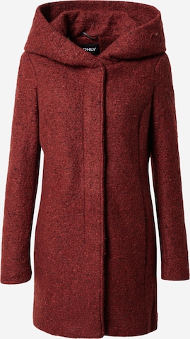 ONLY Přechodný kabát – červená: přední strana
