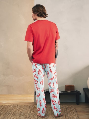 Next Дълга пижама в червено