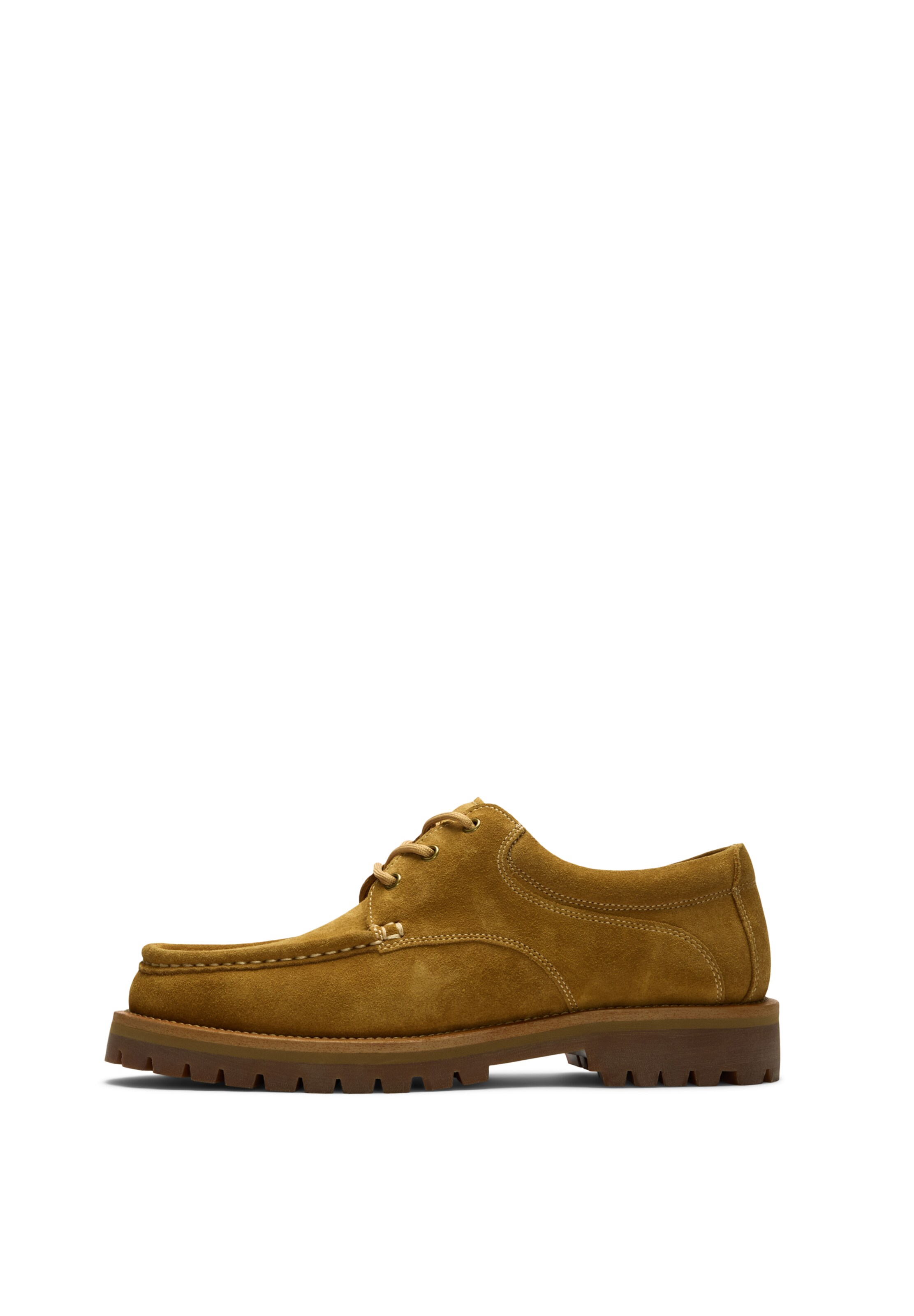 SELECTED - Zapatos con cordón en marrón: frente