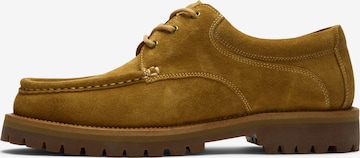 SELECTED - Zapatos con cordón en marrón: frente