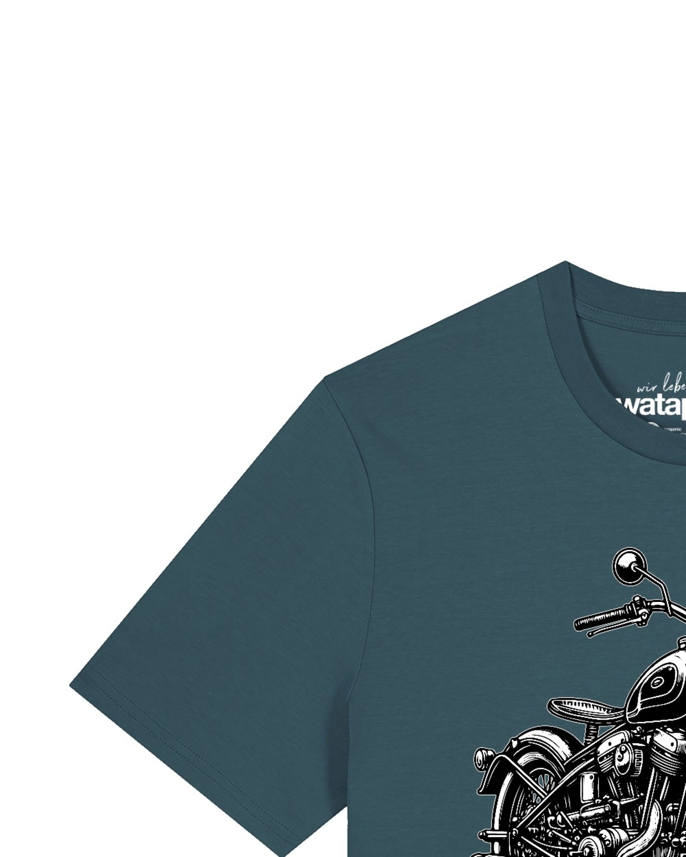 T-Shirt 'Classic Motorrad' Watapparel en vert