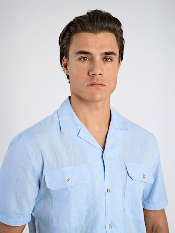 Lindbergh Regular fit Overhemd in Blauw