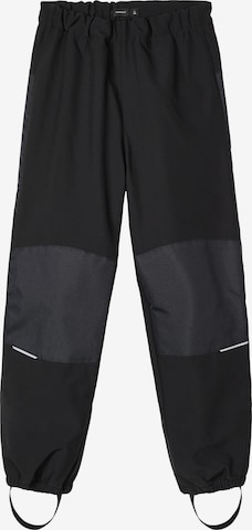 NAME IT Tapered Athletic Pants 'Alfa' in Black: front