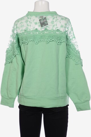 Cream Sweatshirt & Zip-Up Hoodie in 7XL in Green