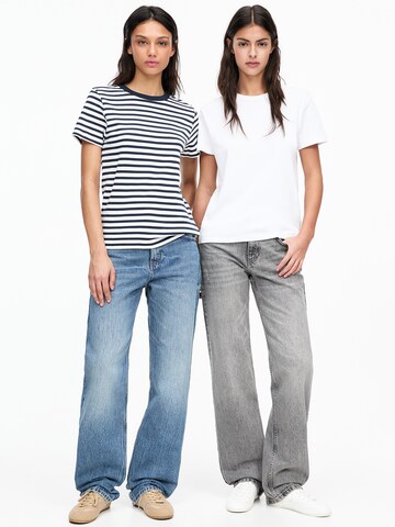 Pull&Bear Koszulka w kolorze biały