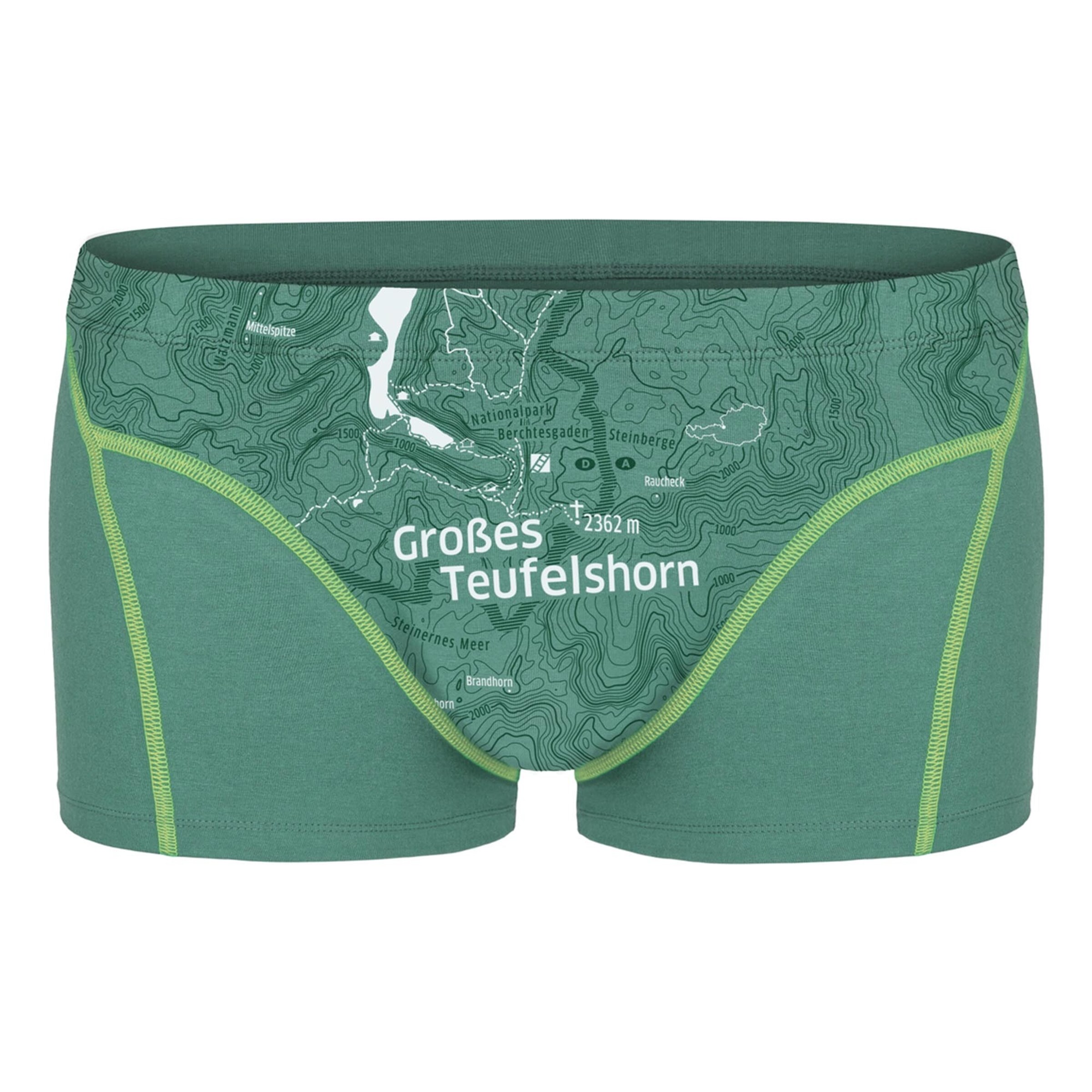 Ein schöner Fleck Erde Boxershorts in Grün: Vorderseite