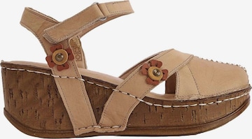 Limoya Sandals in Beige: front