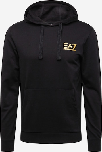 EA7 Emporio Armani Sweatshirt i guld / sort, Produktvisning