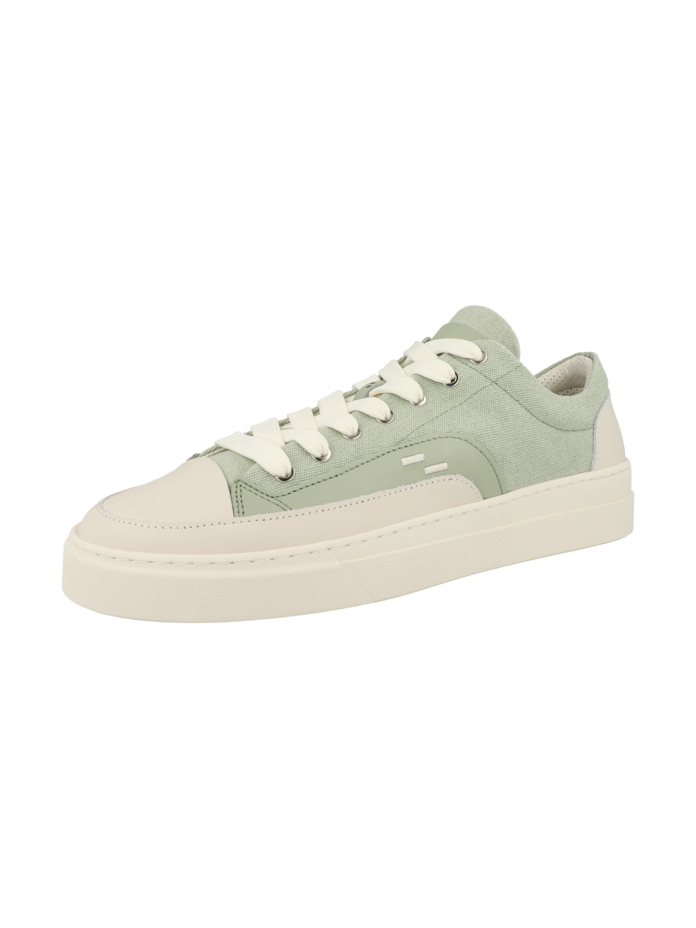 Sneaker bassa ' Riviera Weave ' di Filling Pieces in verde: frontale