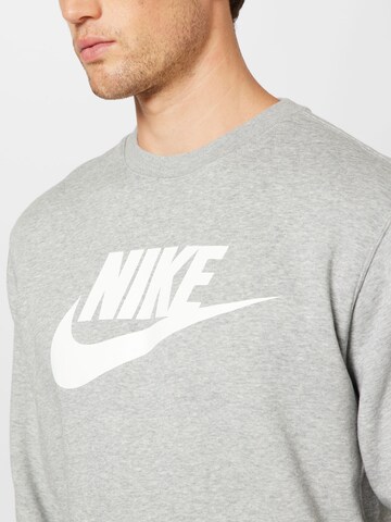 Nike Sportswear Αθλητική μπλούζα φούτερ 'Club' σε γκρι