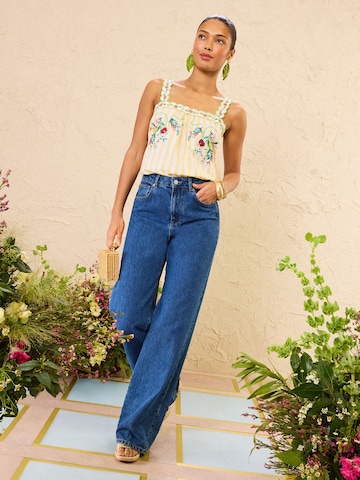love & roses Top in Yellow