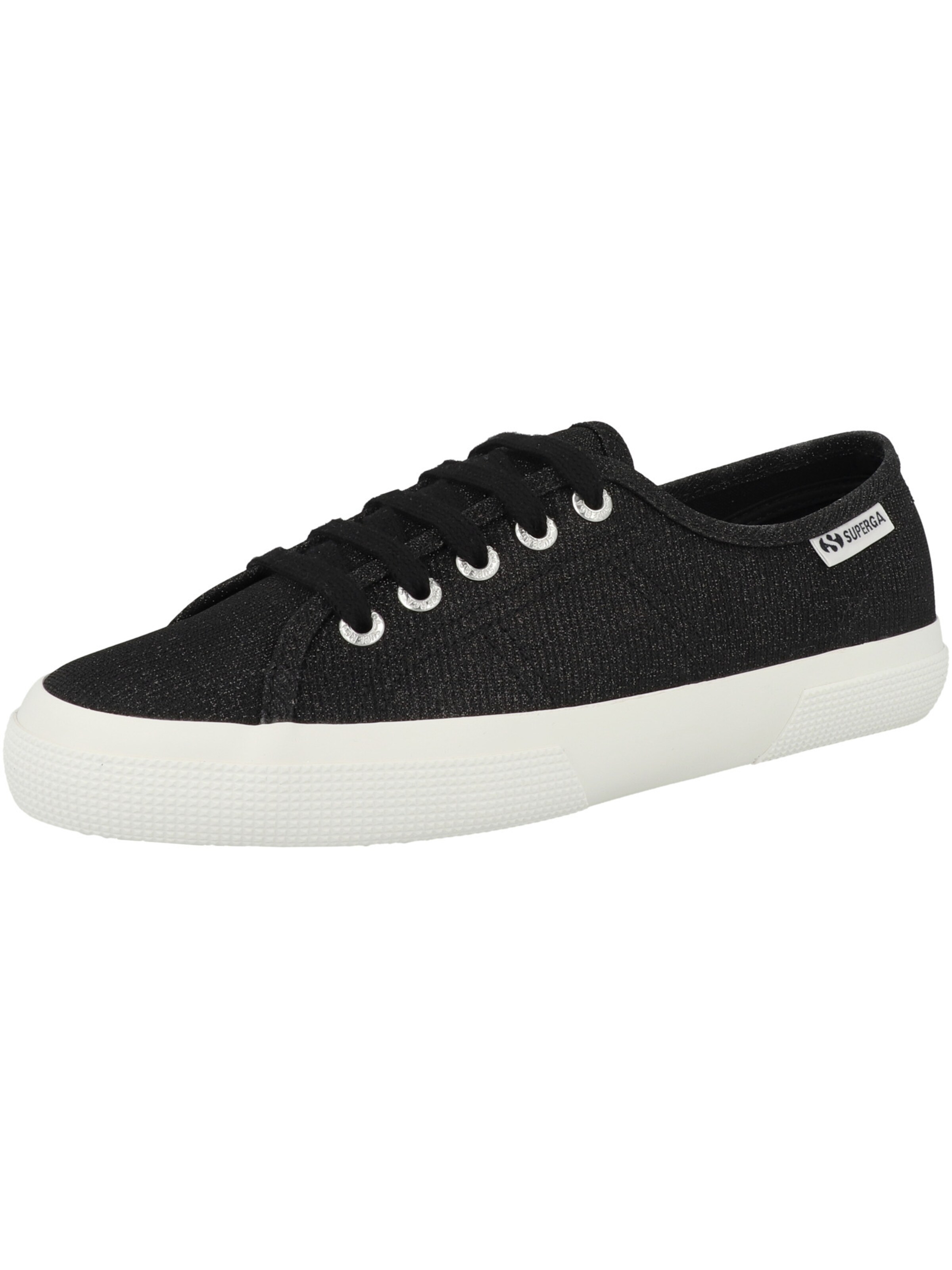 Baskets basses '3750' SUPERGA en noir : devant