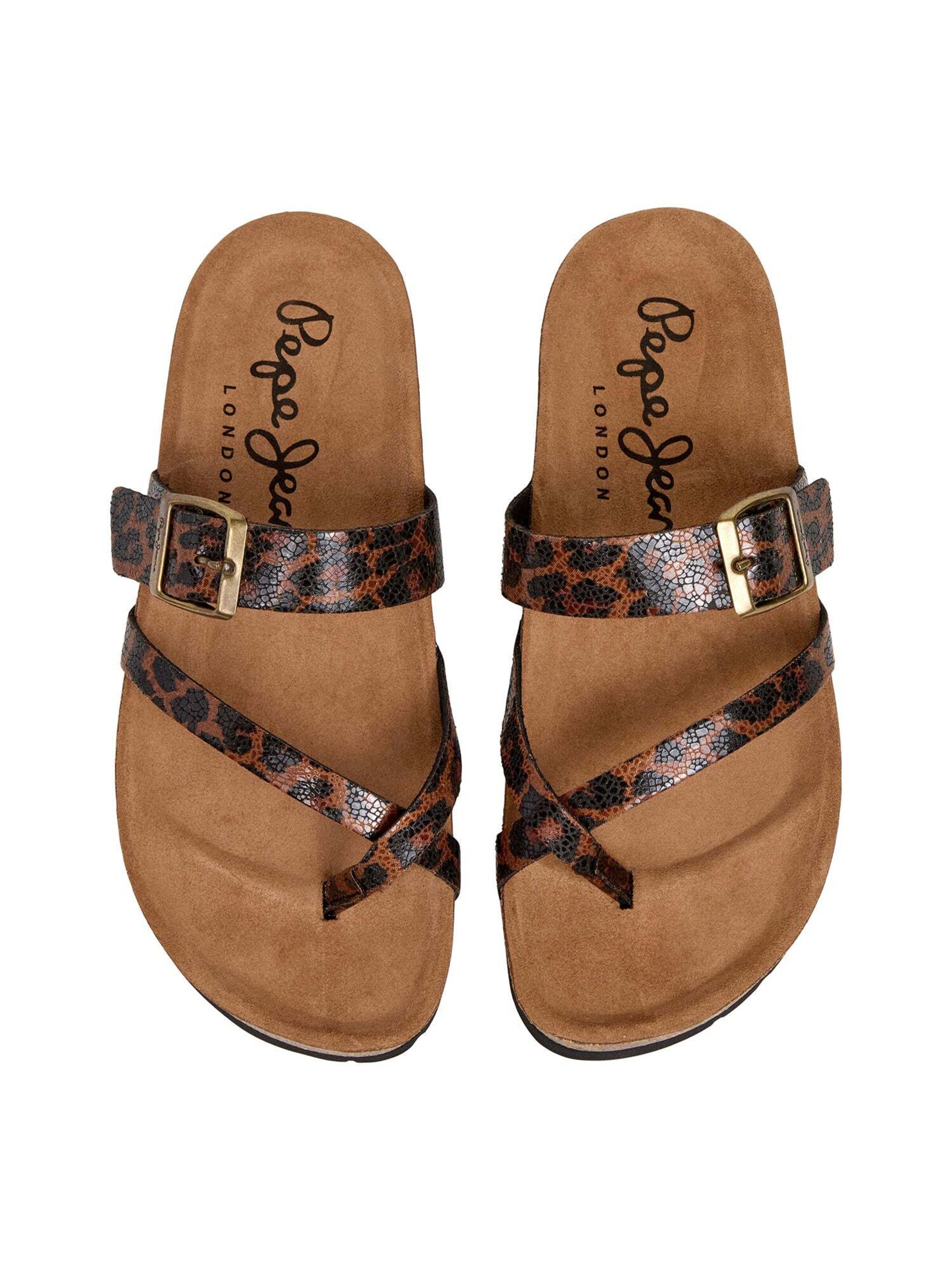 Pepe Jeans Zehentrenner 'Oban Cooler W' in Braun