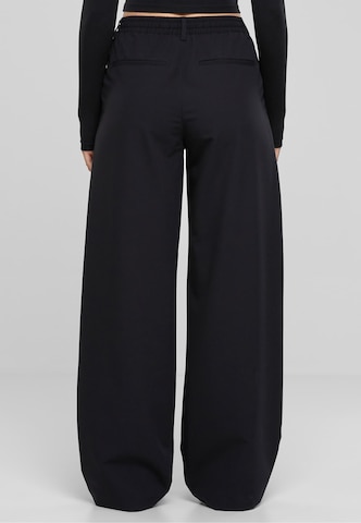 Urban Classics Wide leg Trousers in Black