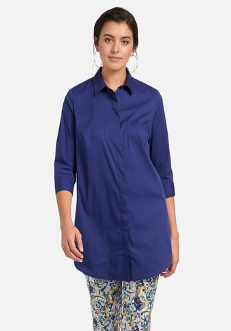 Emilia Lay Bluse in Blau: predná strana