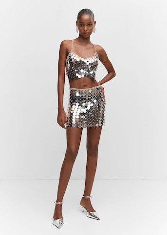 MANGO Skirt 'Miley' in Silver