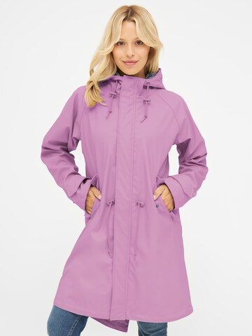 Derbe Raincoat 'Travel Friese' in Purple: front