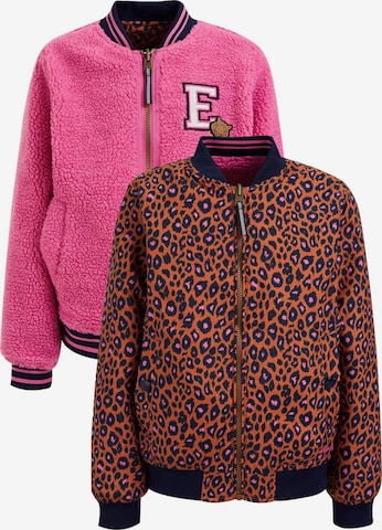 WE Fashion Демисезонная куртка в Ярко-розовый: спереди