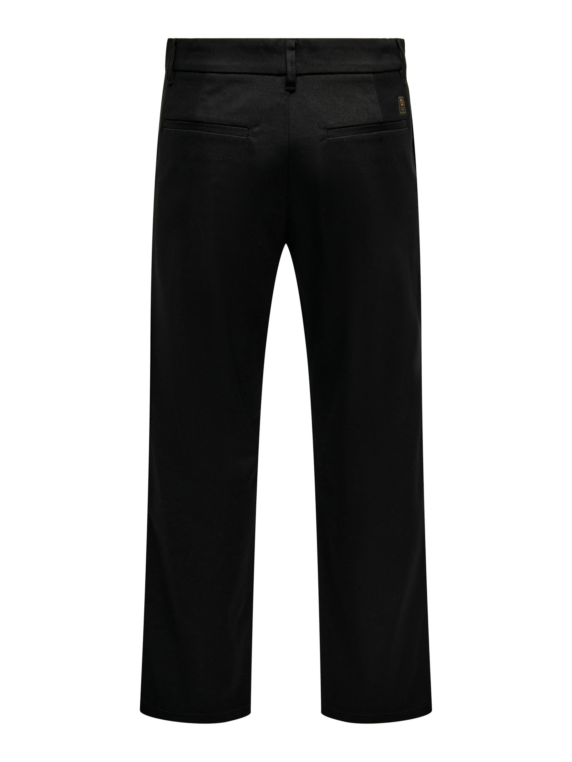Only & Sons - regular Pantalón chino 'Edge' en negro