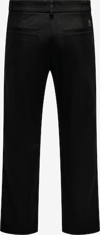 Only & Sons Regular Chino Pants 'Edge' in Black