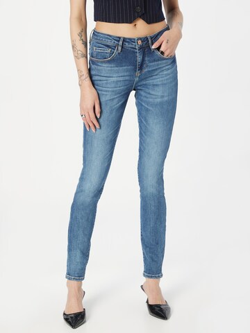 Skinny Jeans 'ANNETTE' de la GUESS pe albastru: față