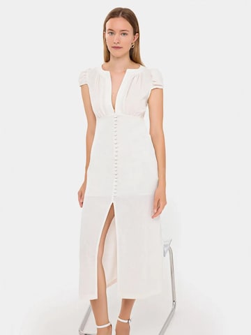 Hiccup Dress in White