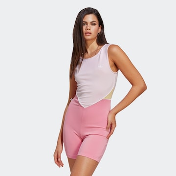 Combinaison ADIDAS ORIGINALS en rose : devant