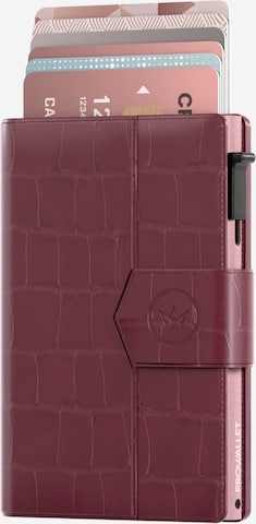 Porte-monnaies 'Pasjeshouder Plus Croco' Prowallet en rouge : devant