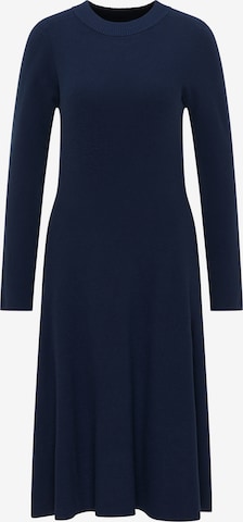 DreiMaster Klassik Knitted dress in Blue: front