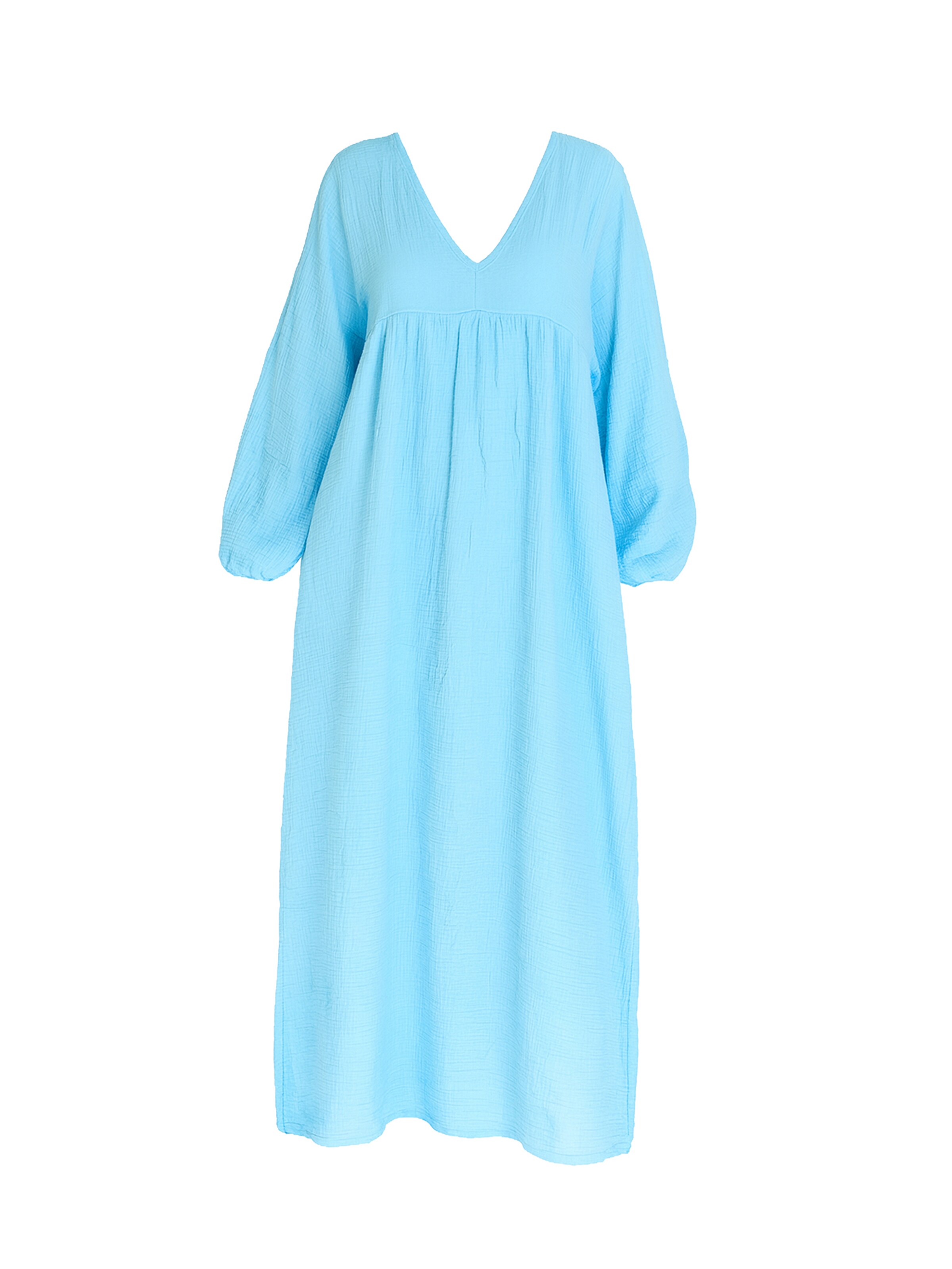 Robe Elara en bleu : devant
