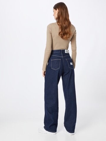 Calvin Klein Jeans Wide Leg Jeans in Blau