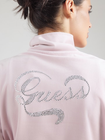 GUESS Sportpullover 'AMALIA' in Lila