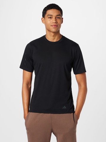 T-Shirt fonctionnel 'Base' ADIDAS PERFORMANCE en noir : devant