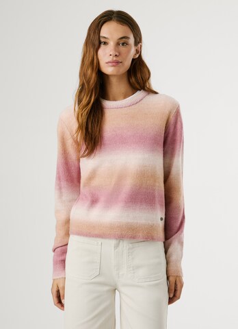 Pull-over Pepe Jeans en rose : devant