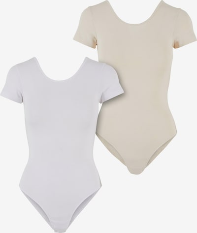 Marškinėliai-glaustinukė iš Urban Classics, spalva – smėlio spalva / balta, Prekių apžvalga