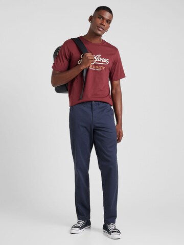 T-Shirt 'JPRBLUHUDSON' JACK & JONES en rouge