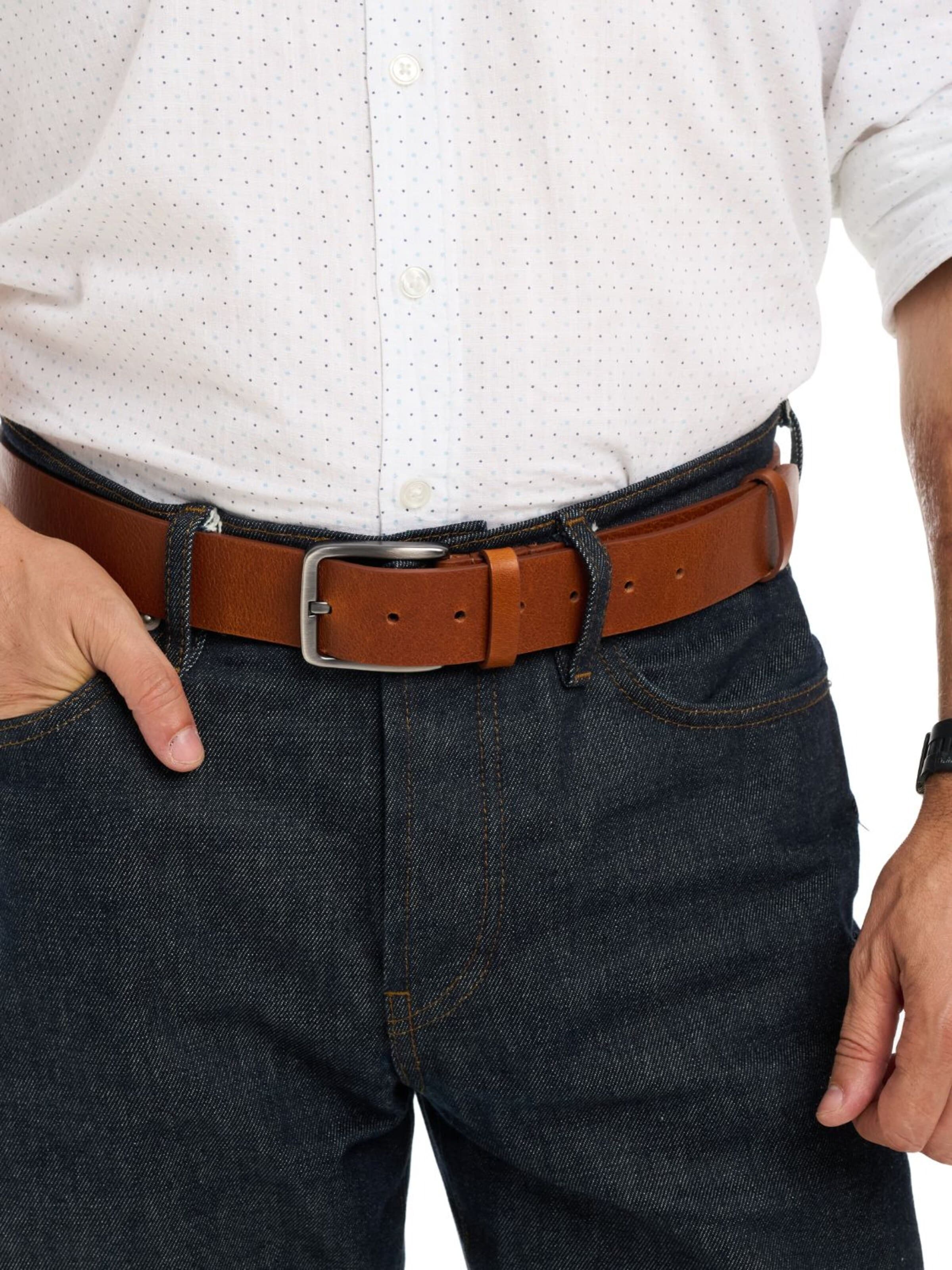 jolar Belt 'CLASSIC' in Brown: front