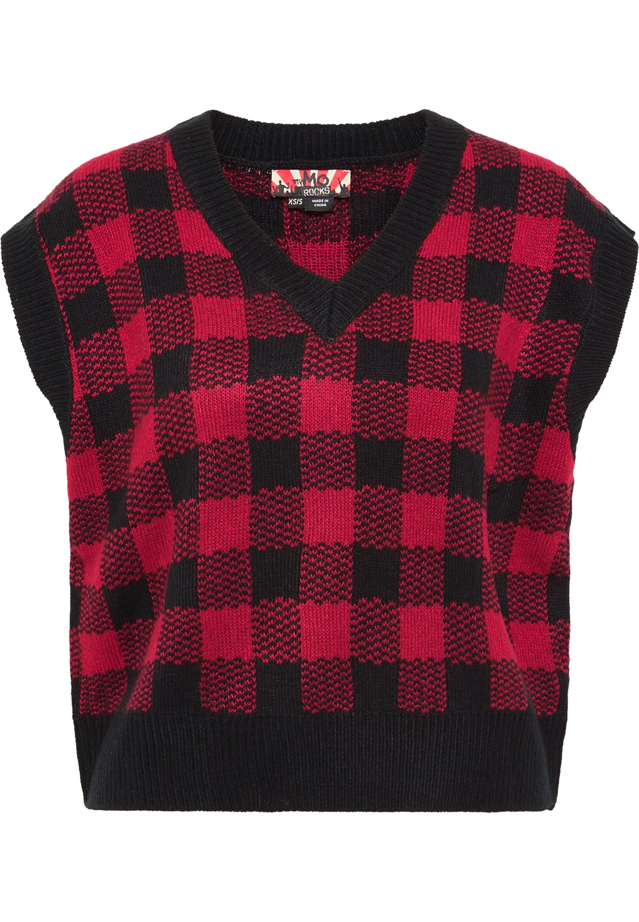 Frauen Pullover & Strick myMo ROCKS Strickweste in Rot - DN59020 Frauen Pullover & Strick myMo ROCKS Strickweste in Rot - DN59020