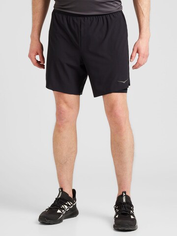 Hoka One One Regular Workout Pants 'GLIDE 7' in Black: front