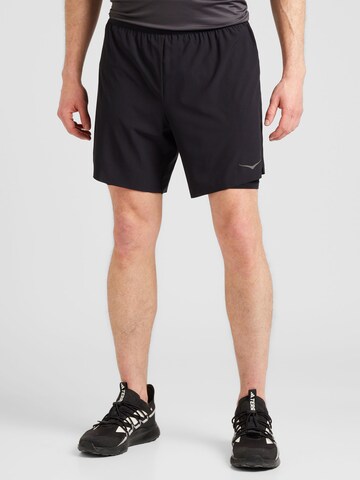 regular Pantaloni sportivi 'GLIDE 7' di HOKA in nero: frontale