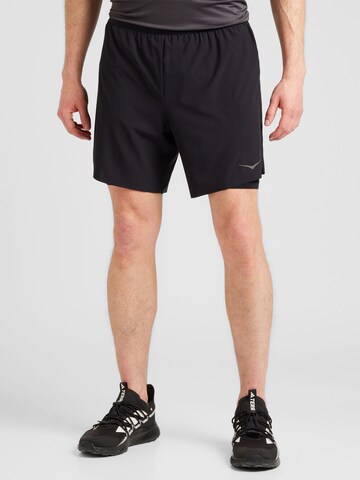 Regular Pantaloni sport 'GLIDE 7' de la Hoka One One pe negru: față