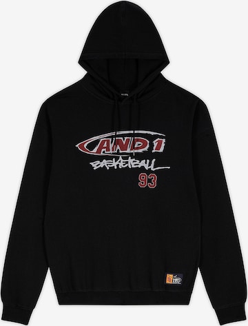 AND1Sweater majica - crna boja: prednji dio