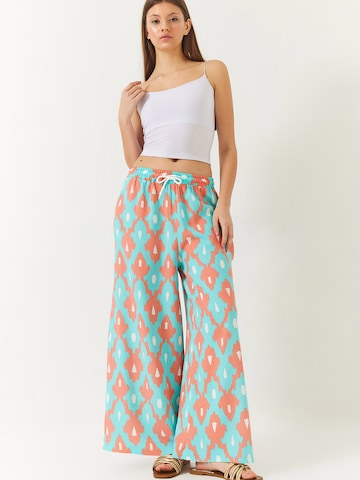 Bianco Lucci Zvonové kalhoty Kalhoty – zelená