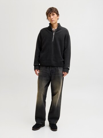 JACK & JONES Pulóver 'JORNORREBRO' - fekete