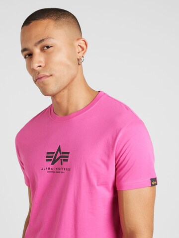 ALPHA INDUSTRIES T-Shirt in Pink