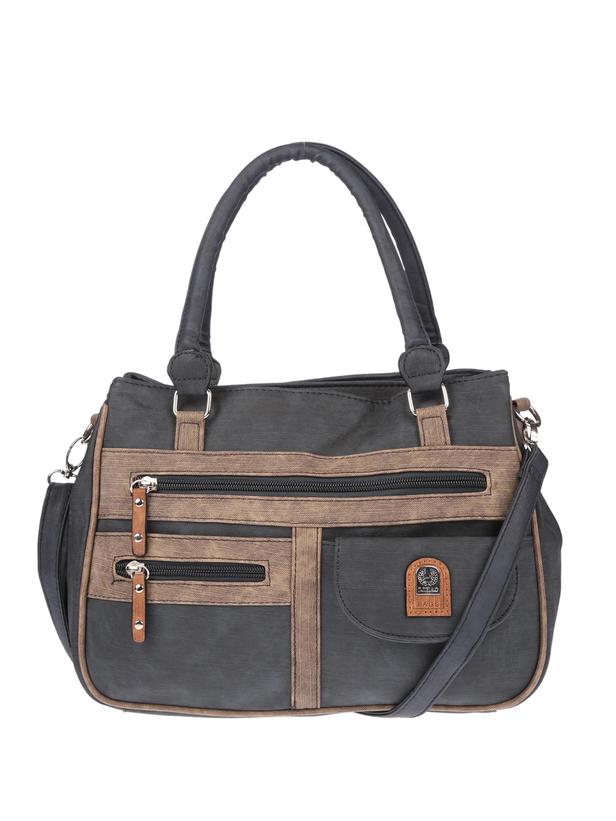 Christian Wippermann Handtasche 'Große Damen Tasche Umhängetasche Schultertasche'‌‌‌‌‌‌‌‌ in Blau: Vorderseite