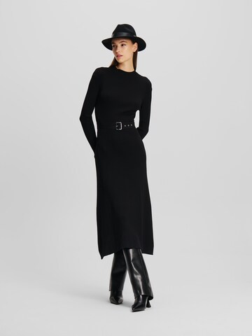 Karl Lagerfeld Strickkleid in Schwarz