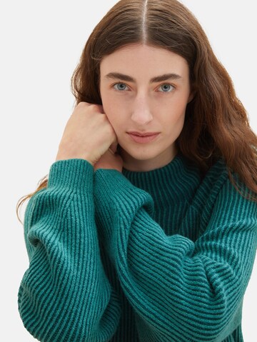 TOM TAILOR Sweater in Green